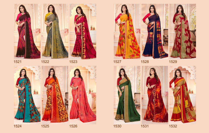 5D Designer Launch By Hemani Vol 2 Georgette With Fancy Printed Casual Wear Fancy Sarees