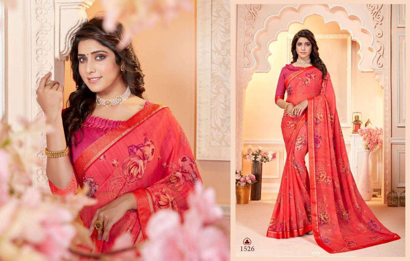 5D Designer Launch By Hemani Vol 2 Georgette With Fancy Printed Casual Wear Fancy Sarees