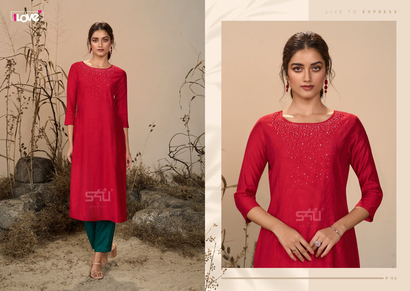 1Love S4U Pearl Viscose Fancy Wear Designer Kurti