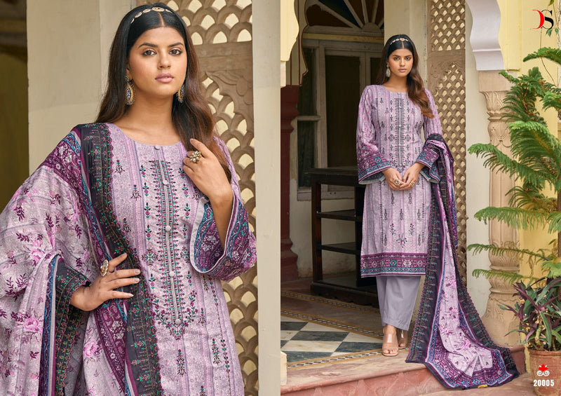 Deepsy Suits Bin Saeed Lawn Collection Vol 2 Pure Cotton Self Embroidery Work Pakistani Designer Salwar Suit