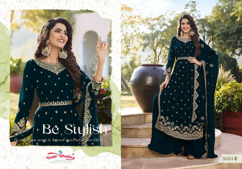 Your Choice Iconic Vol 2 Blooming Georgette Nayra Cut Partywear Designer Kurti
