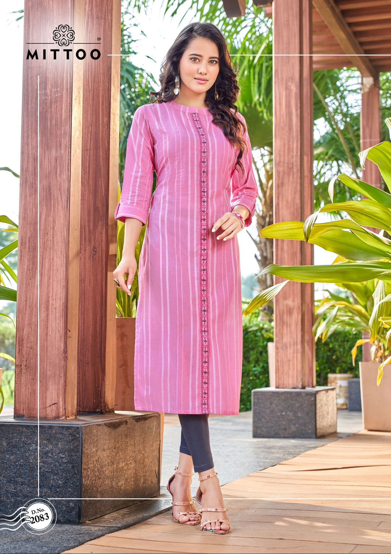 Mittoo Priyal Vol 11 Pure Handloom Weaving Cotton Casual Wear Kurti