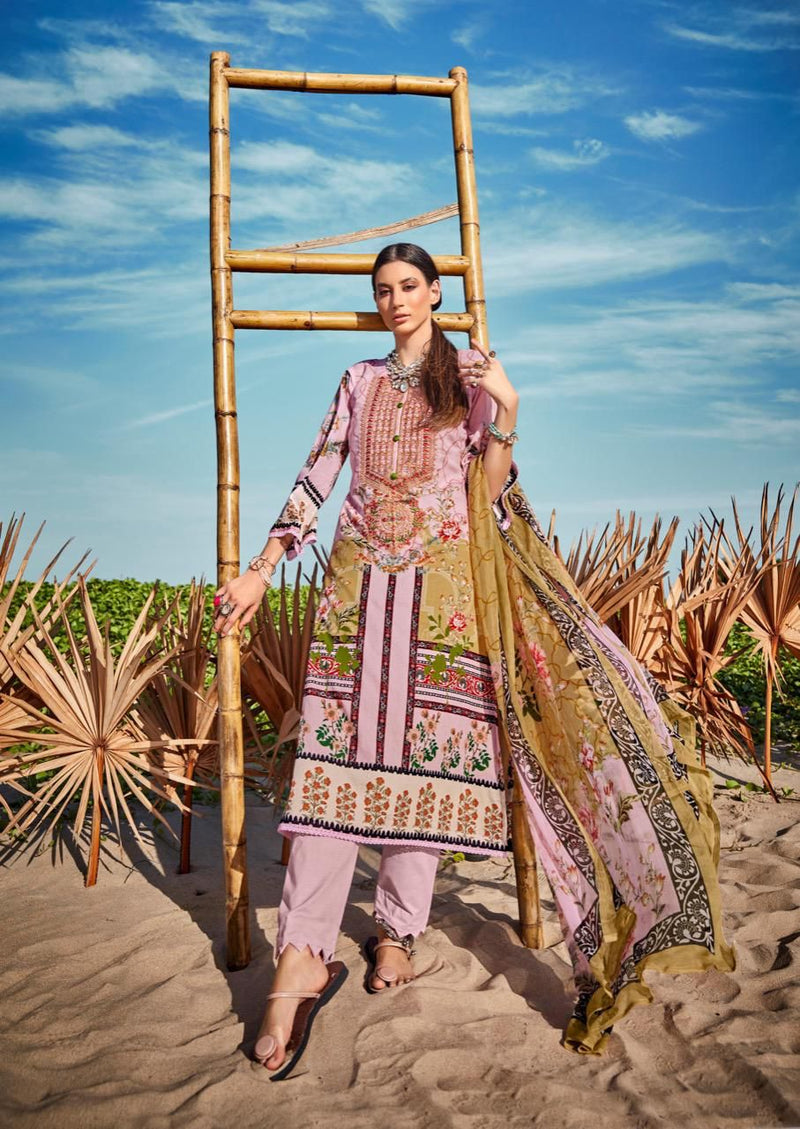 Deepsy Suits Rungrez Pure Pakistani Lawn Cotton Attached Embroidery Patches Laces Pakistani Salwar Kameez