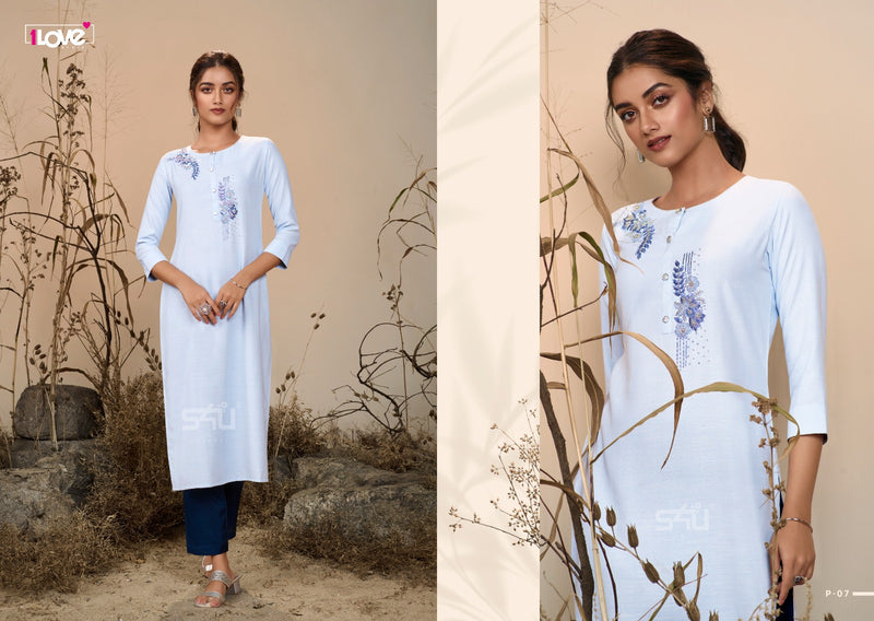 1Love S4U Pearl Viscose Fancy Wear Designer Kurti