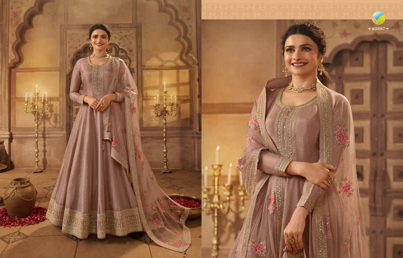 Vinay Fashion Kaseesh Noor Mahal Silk Jacquard Embroidered Dola Silk Fancy Designer Partywear Salwar Suit