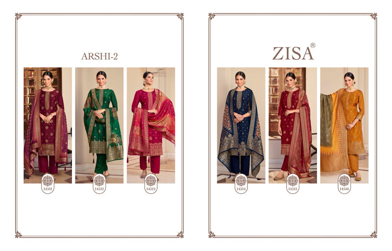 Zisa Arshi Vol 2 Dola Jacquard Fancy Partywear Designer Salwar Kameez