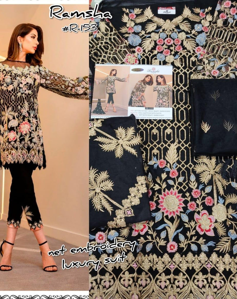 Ramsha R 153 Net Designer Salwar Kameez