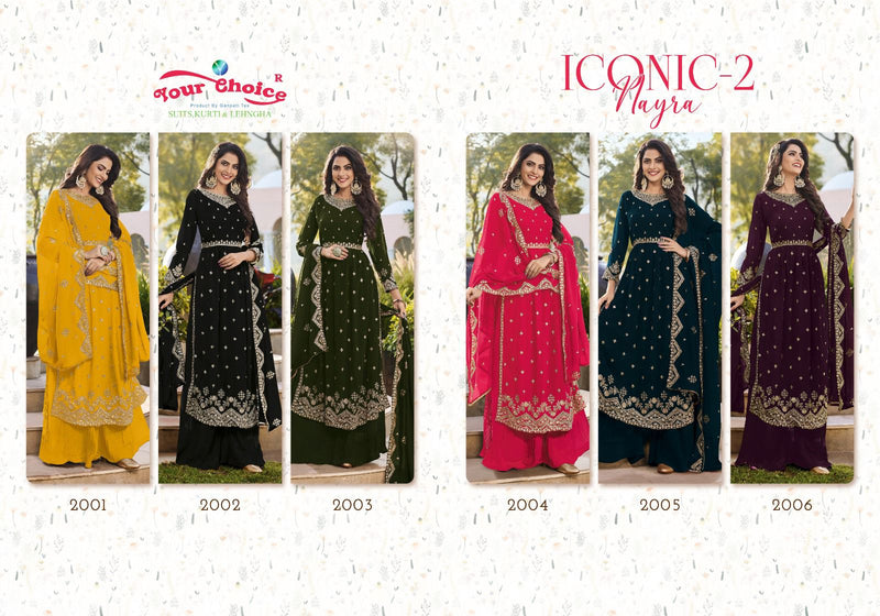 Your Choice Iconic Vol 2 Blooming Georgette Nayra Cut Partywear Designer Kurti