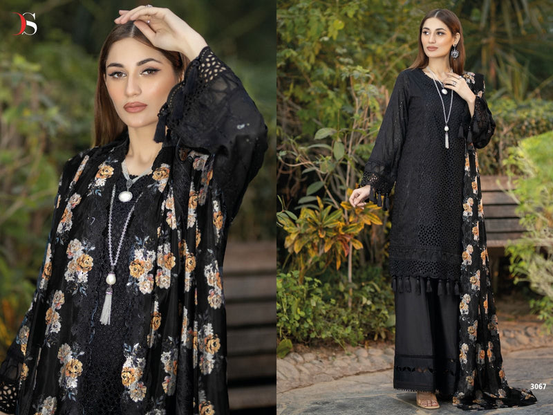 Deepsy Suits Adans Libas Chikankari 23 Pure Cotton Heavy Sifali Work Pakistani Salwar Suit