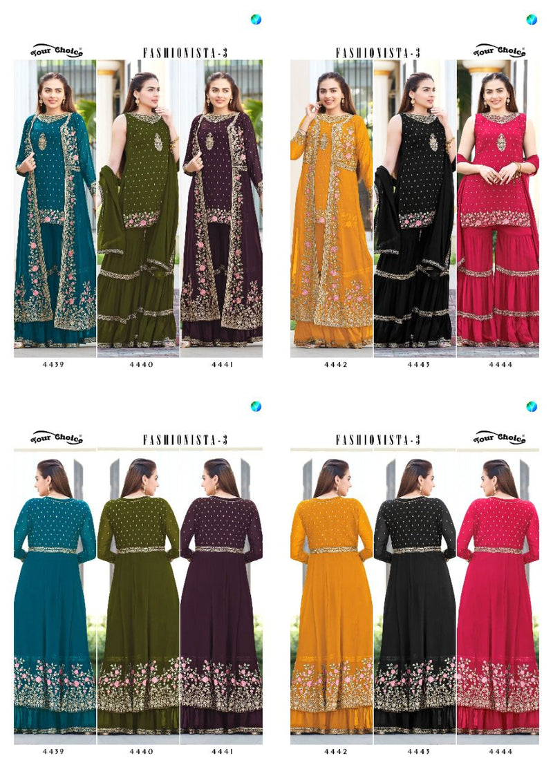 Your Choice Fashionista Vol 3 Blooming Georgette Partywear Designer Kurti