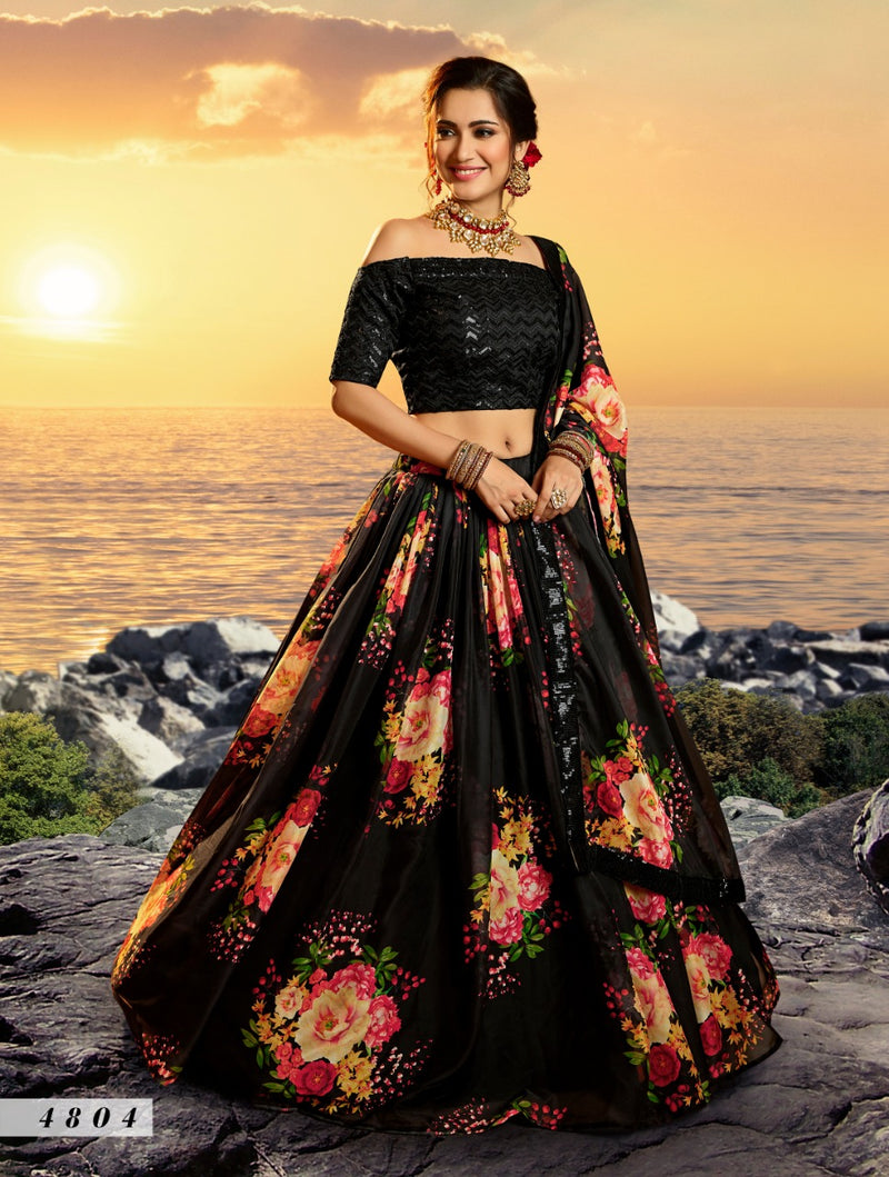 Virasat Devi 4804 Organza Stylish Designer Party Wear Lehenga Choli