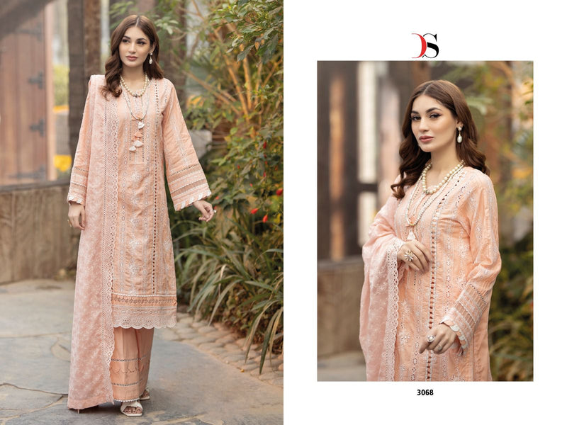 Deepsy Suits Adans Libas Chikankari 23 Pure Cotton Heavy Sifali Work Pakistani Salwar Suit