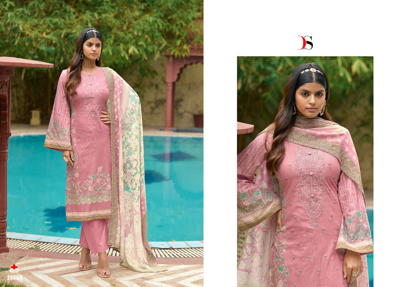 Deepsy Suits Bin Saeed Lawn Collection Vol 2 Pure Cotton Self Embroidery Work Pakistani Designer Salwar Suit