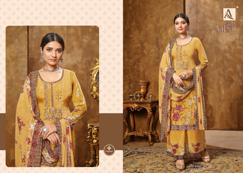 Alok Suits Aabru French Crepe Digital Printed Festive Wear Salwar Kameez
