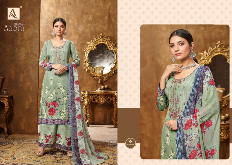 Alok Suits Aabru French Crepe Digital Printed Festive Wear Salwar Kameez