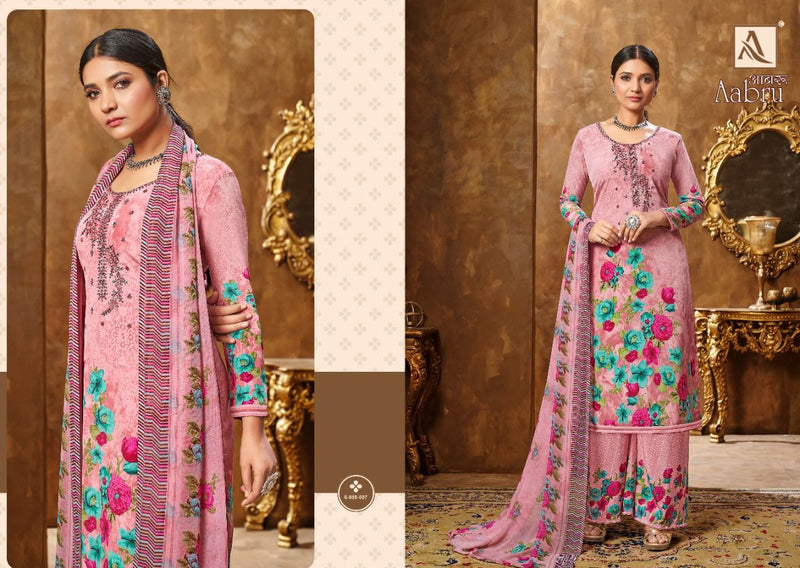 Alok Suits Aabru French Crepe Digital Printed Festive Wear Salwar Kameez