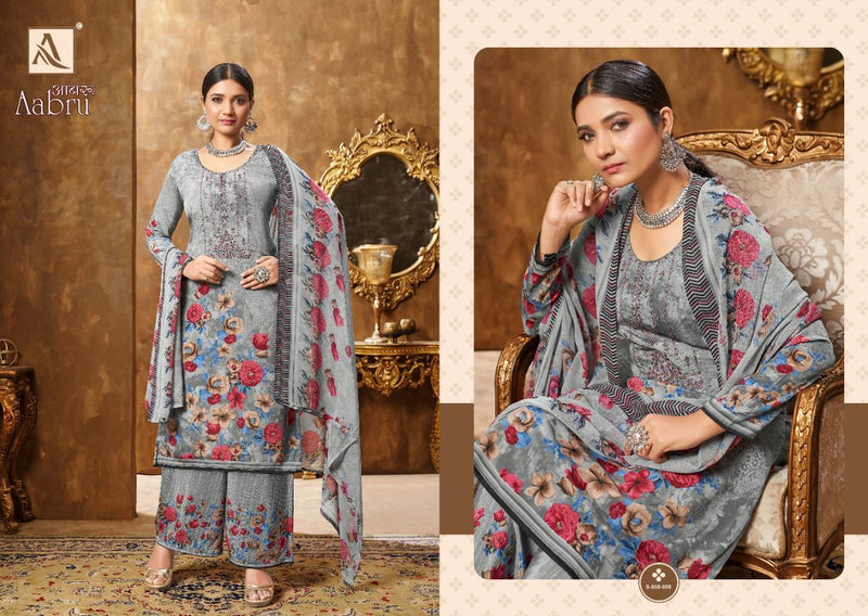 Alok Suits Aabru French Crepe Digital Printed Festive Wear Salwar Kameez