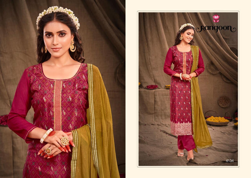 Rangoon Aachal Muslin With Fancy Work Stylish Designer Festive Wear Beautiful Salwar Kameez