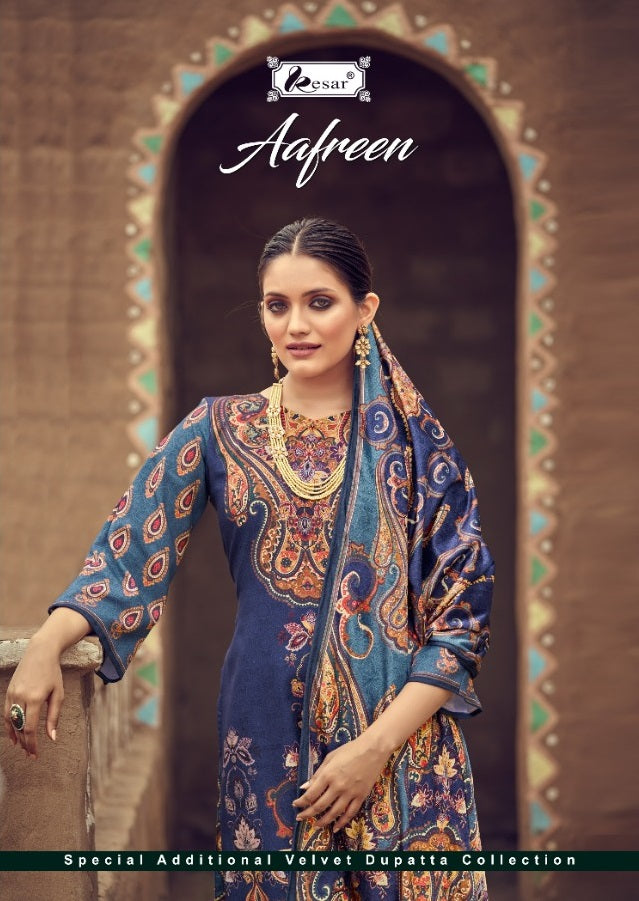 Kesar Aafreen Pashmina With Beautiful Work Stylish Designer Pakistani Casual Look Salwar Kameez
