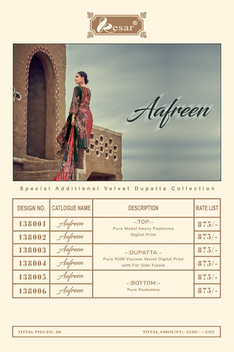 Kesar Aafreen Pashmina With Beautiful Work Stylish Designer Pakistani Casual Look Salwar Kameez