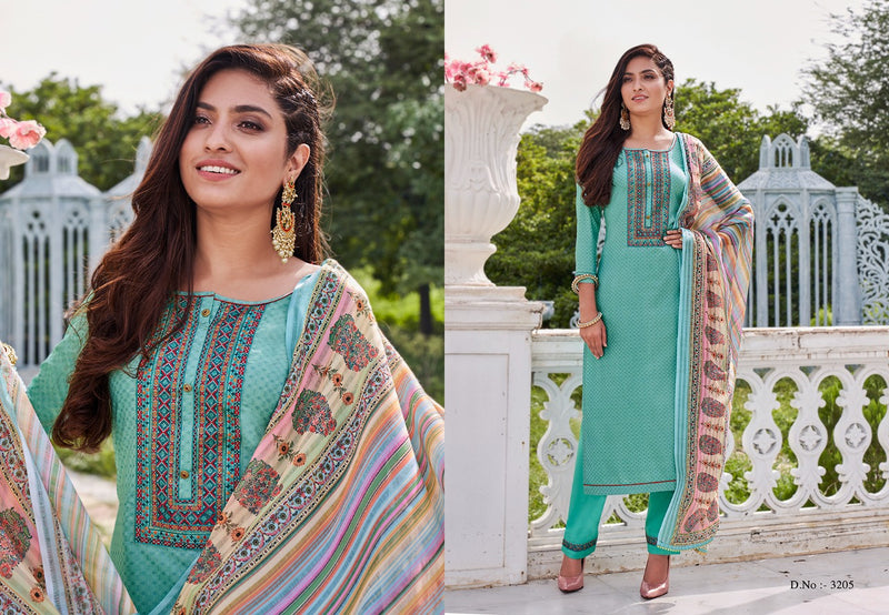 Rangoon Aagaman Fancy Lining Silk Designer Party Wear Kurtis With Bottom & Dupatta