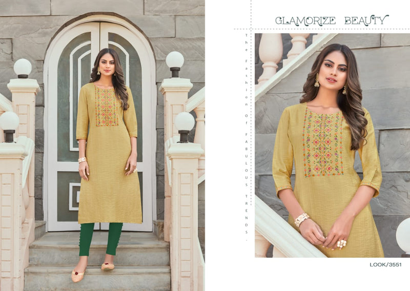 Rangoon Aaina Vol 2 Viscose Fancy Embroidered Party Wear Kurtis