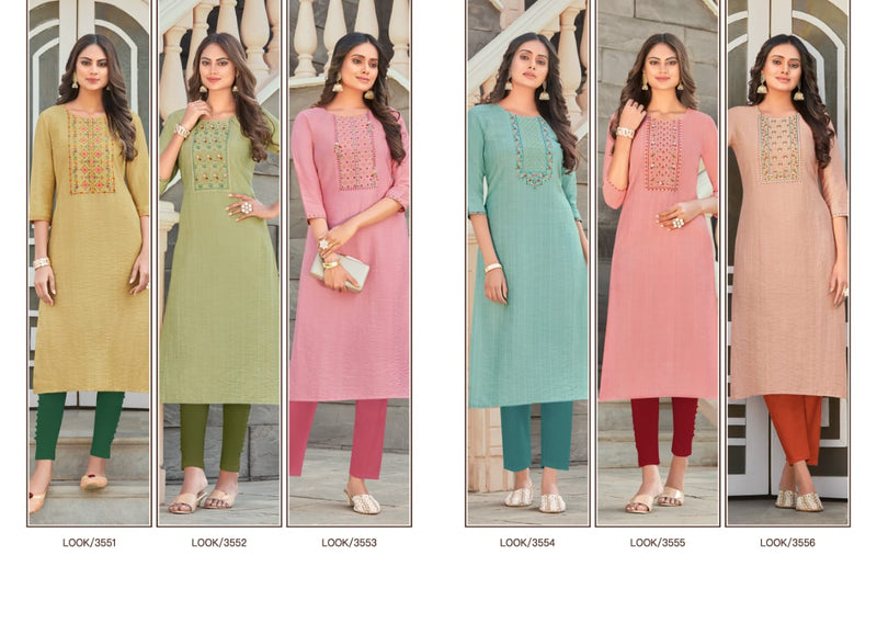 Rangoon Aaina Vol 2 Viscose Fancy Embroidered Party Wear Kurtis