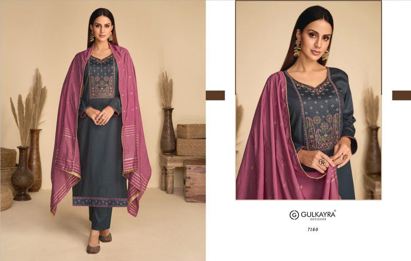 Gulkayra Aaliyah Jam Silk With Heavy Embroidery Work Stylish Designer Party Wear Salwar Suit