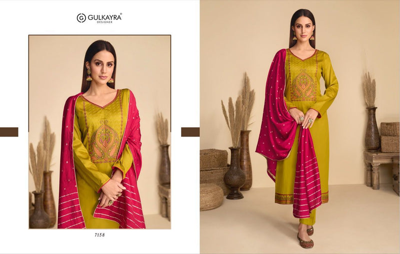 Gulkayra Aaliyah Jam Silk With Heavy Embroidery Work Stylish Designer Party Wear Salwar Suit