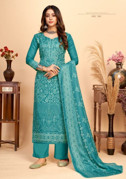 Roli Moli Creation Aaliza Vol 2 Pashmina With Khatli MIrror Work Festive Wear Beautiful Salwar Kameez