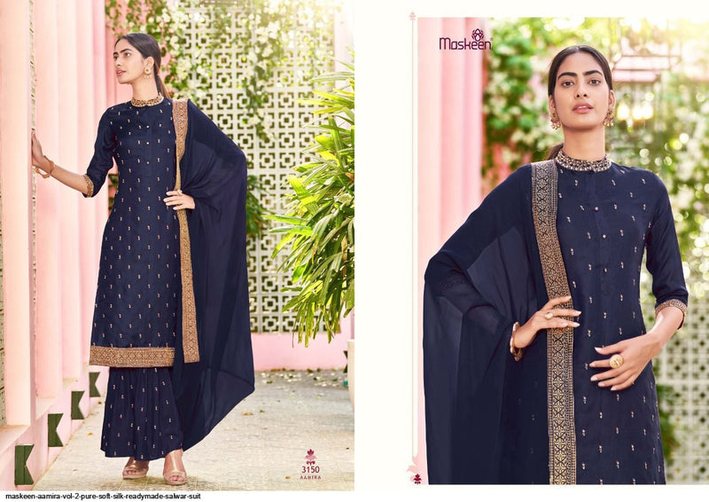 Maskeen Aamira Vo 2 Soft Silk Beautiful Ready Made Party Wear Salwar Suits