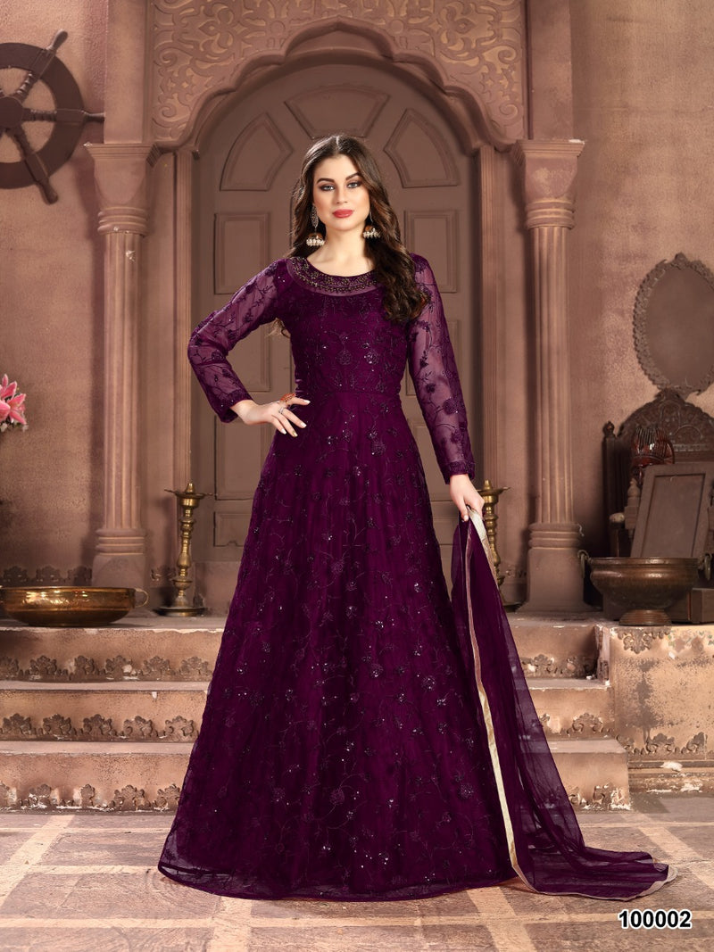 Dani Creation Aanaya 100000 Series Heavy Embroidered  Wedding Wear Salwar Kameez