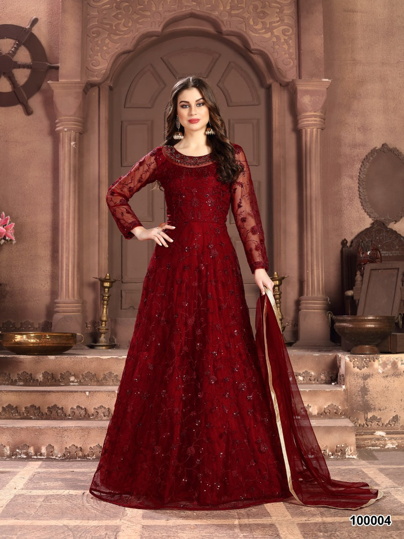 Dani Creation Aanaya 100000 Series Heavy Embroidered  Wedding Wear Salwar Kameez