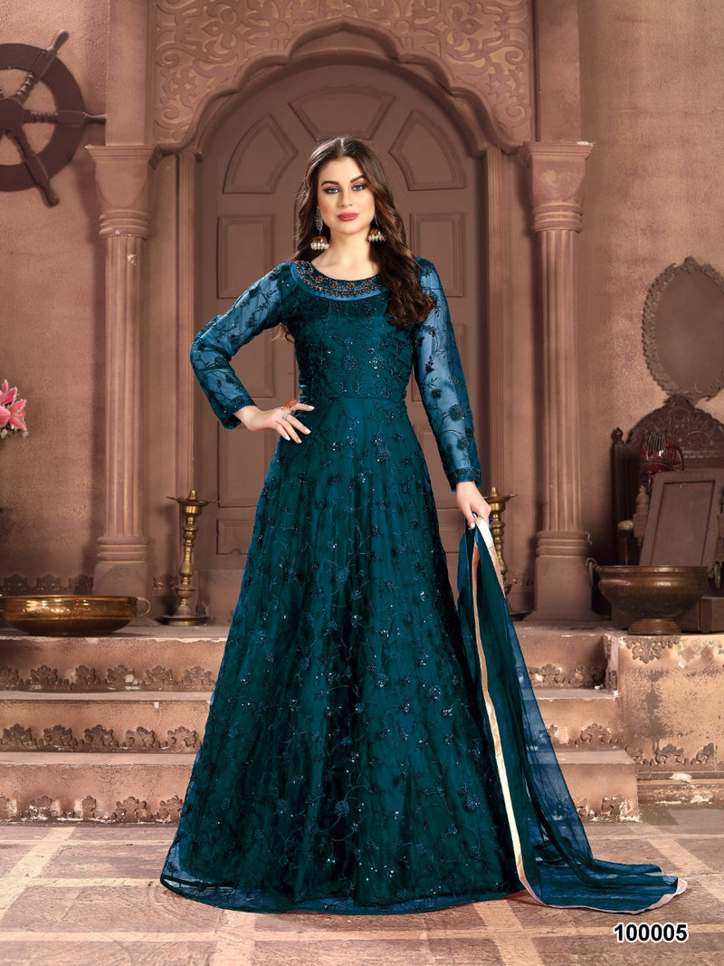 Dani Creation Aanaya 100000 Series Heavy Embroidered  Wedding Wear Salwar Kameez