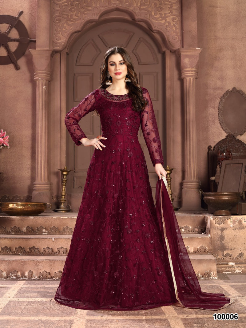 Dani Creation Aanaya 100000 Series Heavy Embroidered  Wedding Wear Salwar Kameez