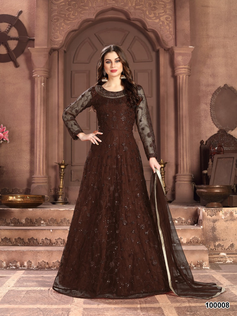Dani Creation Aanaya 100000 Series Heavy Embroidered  Wedding Wear Salwar Kameez