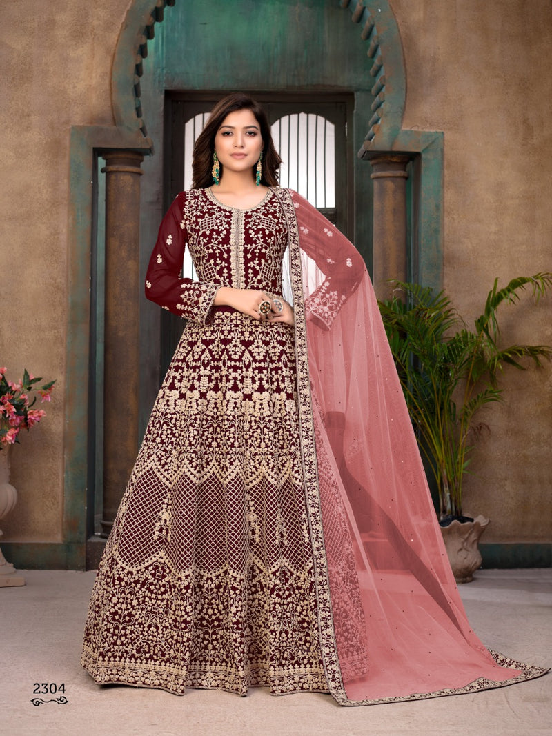 Dani Creation Aanaya 2300 Series Fox Georgette Designer Wedding Wear Salwar Suits With Heavy Embroidery