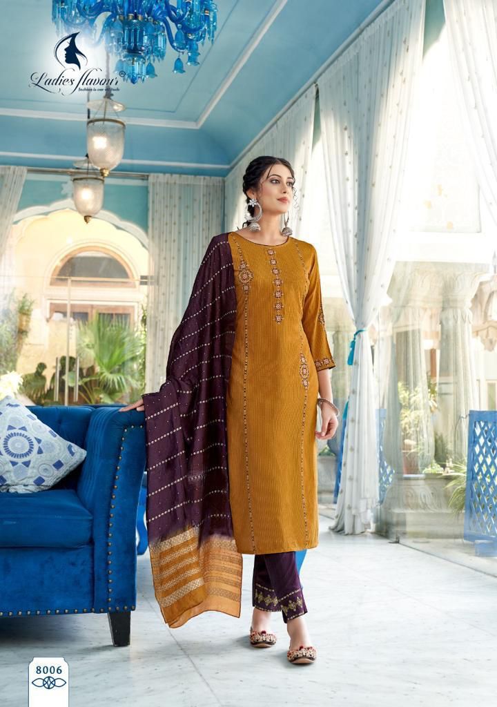 Ladies Aarohi Vol 8 Heavy Chinon With Embroidery Sequnce Work Stylish Designer Casual Wear Fancy Kurti