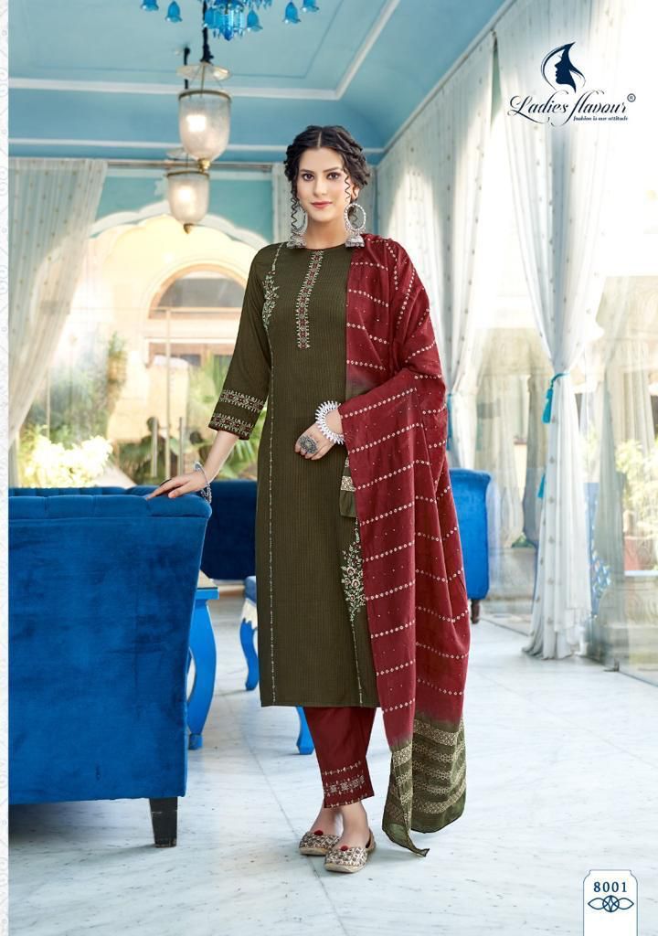 Ladies Aarohi Vol 8 Heavy Chinon With Embroidery Sequnce Work Stylish Designer Casual Wear Fancy Kurti