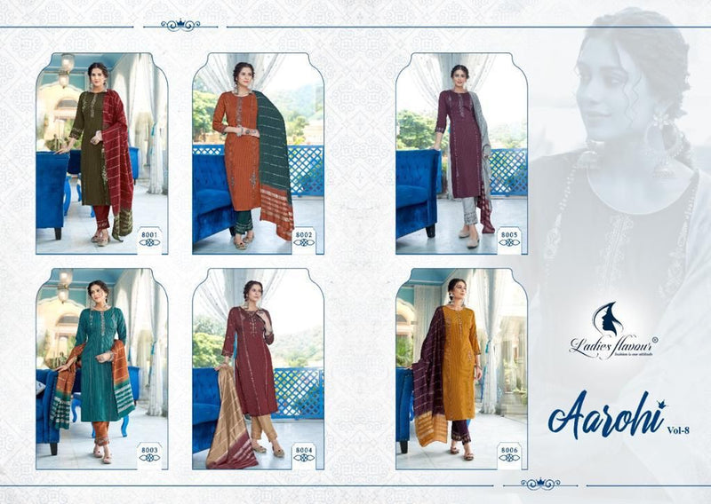 Ladies Aarohi Vol 8 Heavy Chinon With Embroidery Sequnce Work Stylish Designer Casual Wear Fancy Kurti