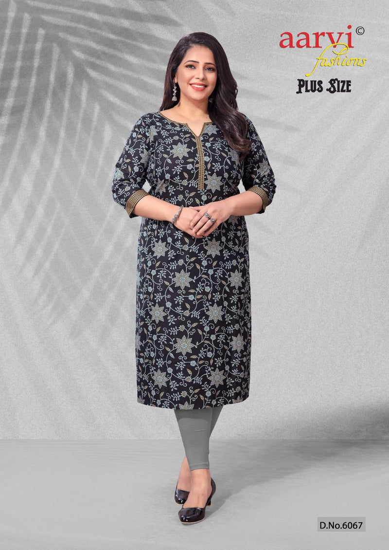 Aarvi Fashion Plus Size vol 1 Pure cotton Stylish Designer Daily Wear fancy Kurti