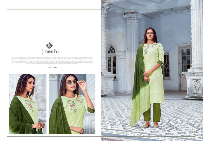 Jinisha Nx Aarvi Vol 1 Stylish Handwork Cotton kurti