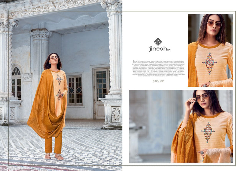 Jinisha Nx Aarvi Vol 1 Stylish Handwork Cotton kurti