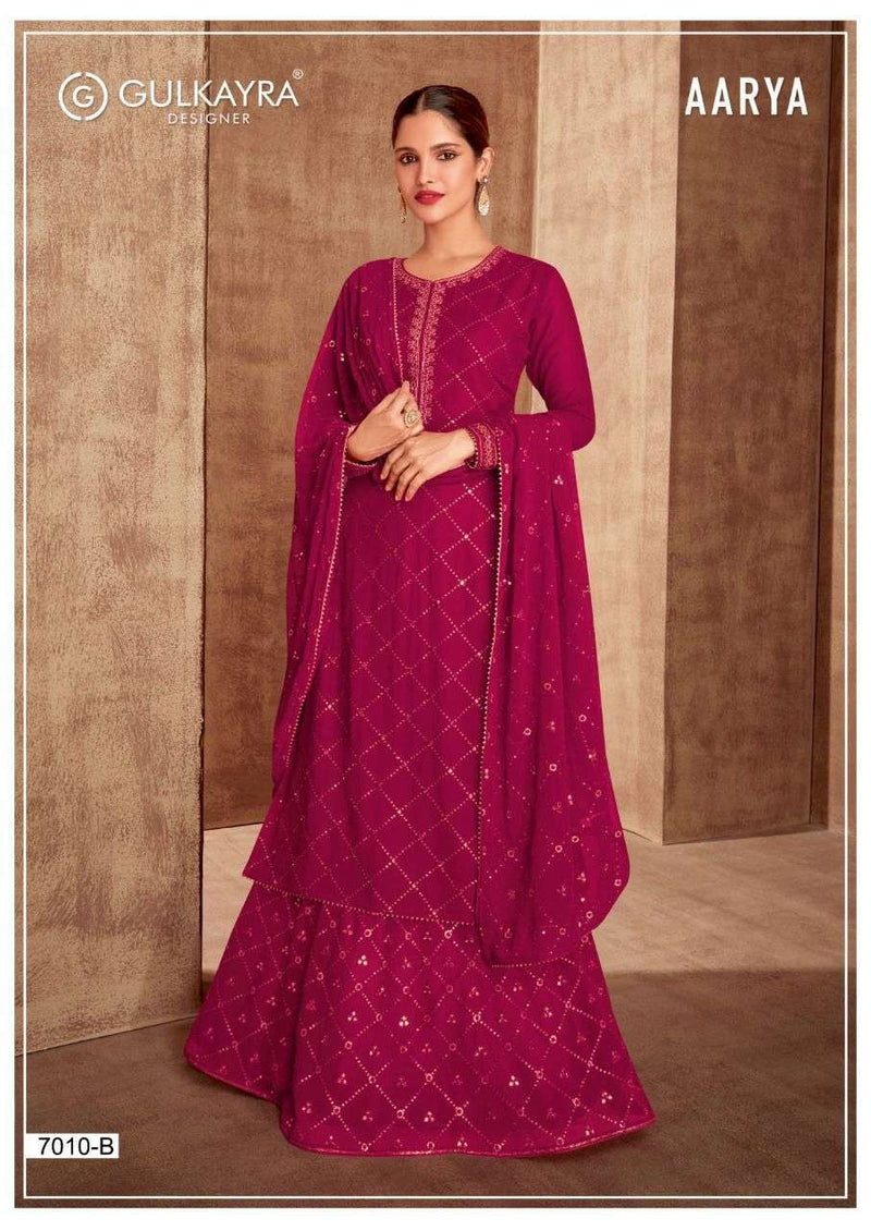 Gulkayra Designer Aarya Georgette Designer Lehenga Style Occasional Wear Salwar Kameez