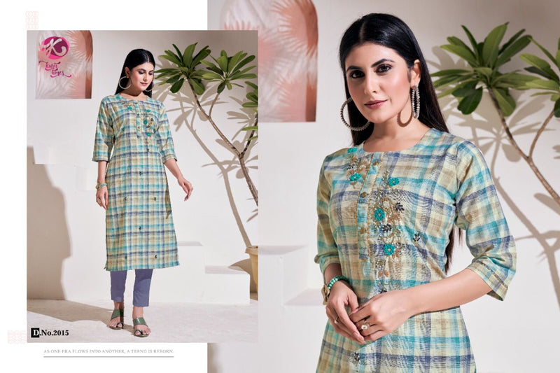 Kurti Times Aayna Vol 3 Cotton Fancy Casual  Office Wear Kurtis