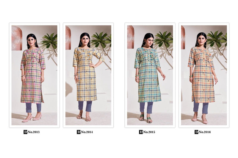 Kurti Times Aayna Vol 3 Cotton Fancy Casual  Office Wear Kurtis