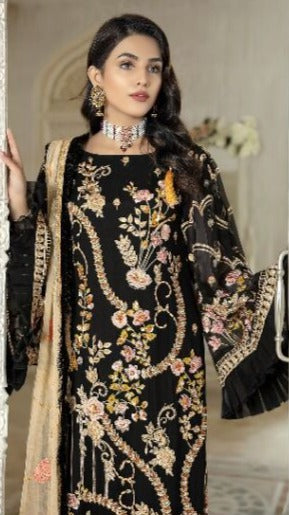 Cosmos Fashion Aayra Luxury Edition Fox Georgette Pakistani Style Party Wear Salwar Suits