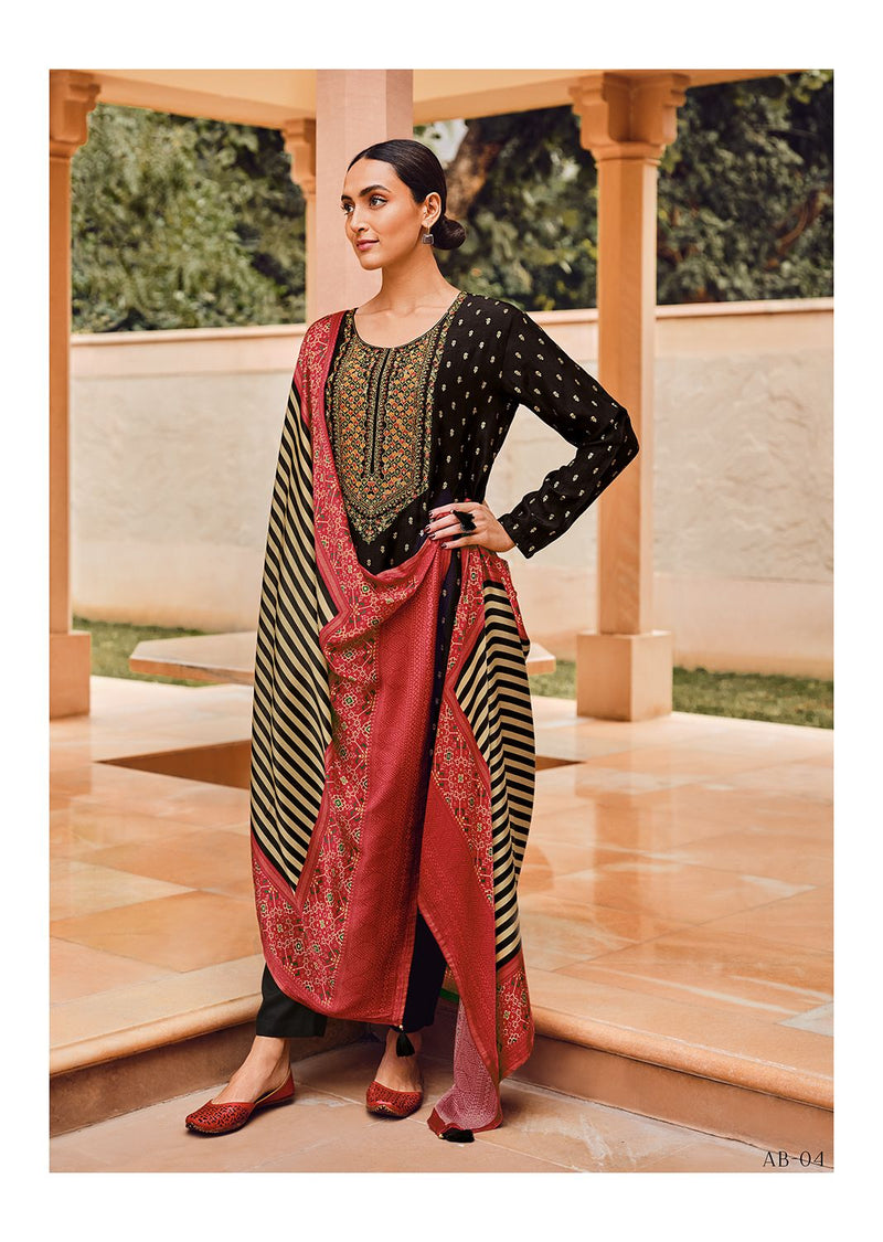 Varsha Abeer Silk With Beautiful Embroidery Work Stylish Designer Fancy Salwar Suit