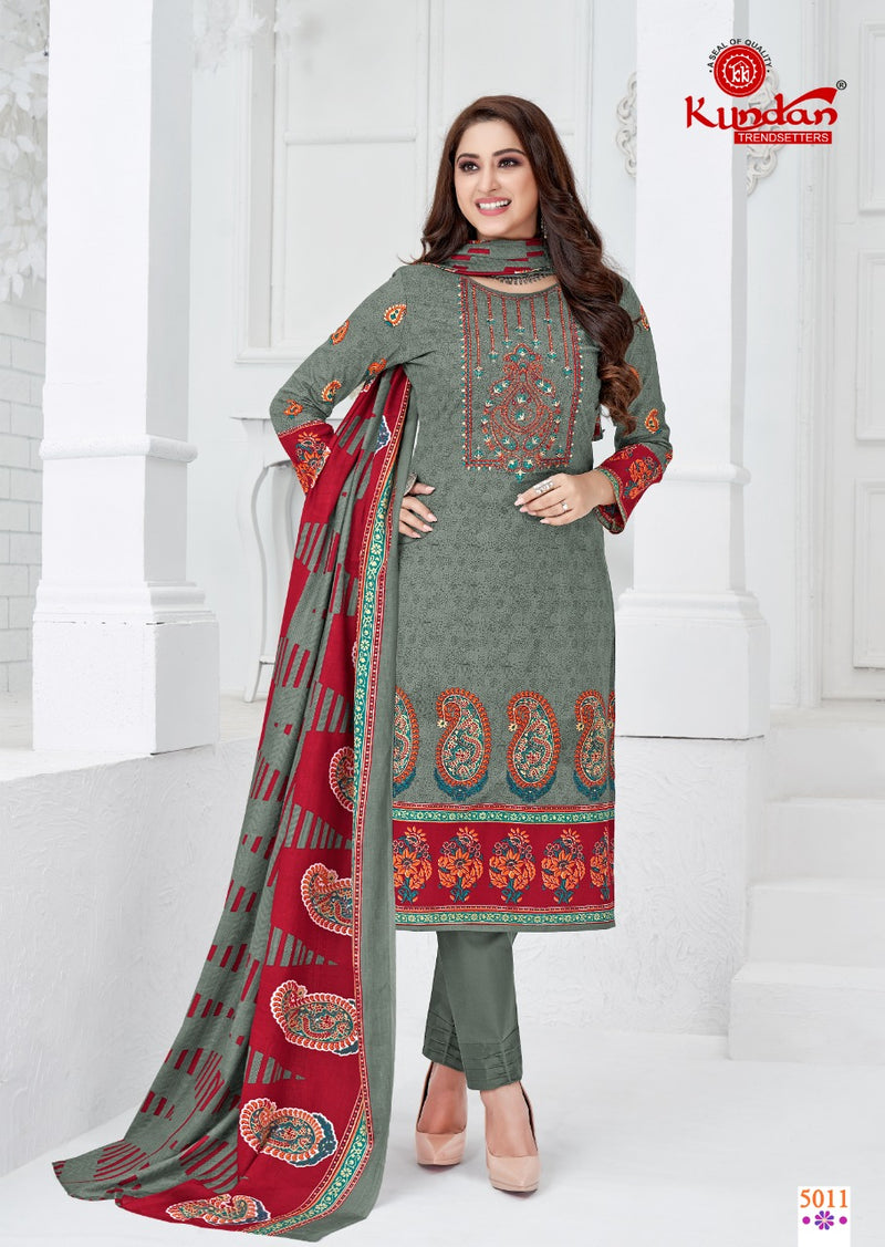 Kundan Tex Abeera Vol 5 Pure Cotton With Heavy Embroidery Work Stylish Designer Casual Wear Salwar Kameez