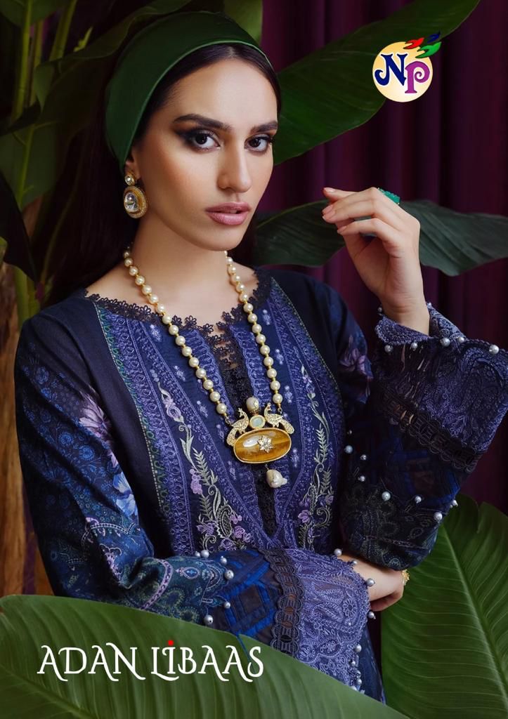 Nand Gopal Adan Libaas Pure Cotton With Karachi Work Stylish Designer Pakistani Casual Look Salwar Kameez